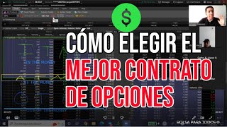 COMO ELEGIR EL MEJOR CONTRATO DE OPCIONES FINANCIERAS PARA GANAR MÁS DINERO EN THINKORSWIM [upl. by Mile304]