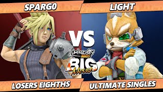 LMBM 2024 Top 8  Spargo Cloud Vs Light Fox Smash Ultimate  SSBU [upl. by Elbon86]