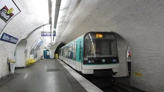 Paris MF88 Métro 7 Bis  Buttes Chaumont [upl. by Melinde]