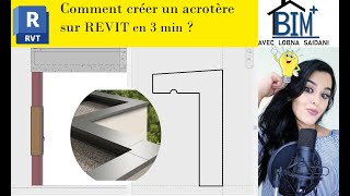 Comment créer un acrotère sur REVIT [upl. by Hajidahk]