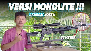 VERSI MONOLITE LEBIH JOSS  SENAPAN PCP PREDATOR OD 38 MONOLITE TES 45 METER [upl. by Erbas941]