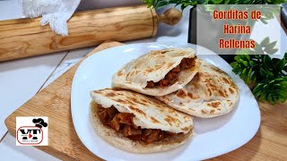 Gorditas de Harina con Leche para Rellenar paso a pasoCena ExpressMasa para Gorditas Rellenas [upl. by Egide877]