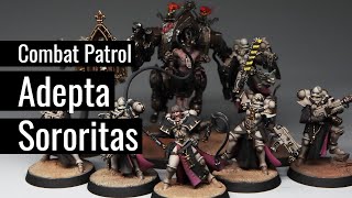 Painting SISTERS OF BATTLE  COMBAT PATROL Adepta Sororitas  COMPLETED  WARHAMMER 40k [upl. by Zakarias]