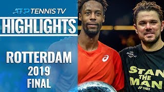 Monfils Edges Wawrinka for 8th Career Title  Rotterdam 2019 Final Highlights [upl. by Veedis]