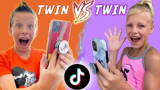 Twin TikTok Challenge Paxton VS Payton [upl. by Ahseined330]