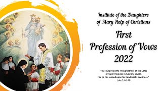 Salesian Sisters First Profession of Vows 2022 [upl. by Nadbus488]