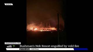 Drakensberg  Bushmans Nek Berg Resort gutted by veld fire [upl. by Milak153]