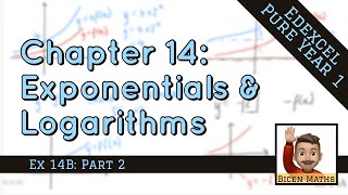 Exponentials amp Logarithms 4 • More Graph Sketching • P1 Ex14B • 🤖 [upl. by Edris]