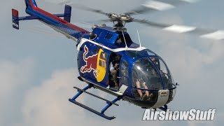 Red Bulls Aerobatic Helicopter  EAA AirVenture Oshkosh 2019 [upl. by Prosser]