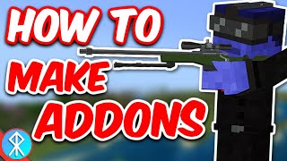 How To Make Minecraft Addons Tutorial  BedrockMCPE [upl. by Chernow606]