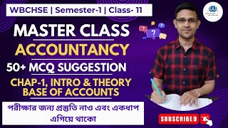 Master class  50  MCQ  Accountancy  Chapter1  Part1  Semester1  202425  WBCHSE [upl. by Noyad325]