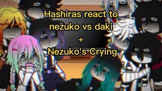 ¦¬Hashiras react to nezuko vs daki  Nezukos Crying¬¦ InglêsPortuguês 2 [upl. by Yddor]