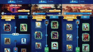 Jurassic world alive  Collection of 4 consecutive pass reward [upl. by Sascha]