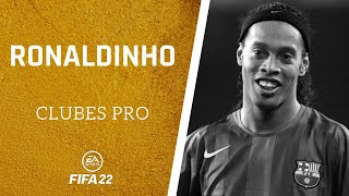 ⚽ FIFA 22  Cómo hacer a RONALDINHO en CLUBES PRO ✔️ [upl. by Ffilc]