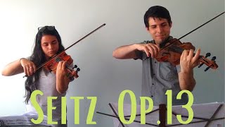 Seitz  Student Concerto No2 Op13 Two Violins arrangement [upl. by Leahci483]