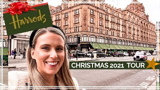 HARRODS AT CHRISTMAS  Food amp Decoration Tour  Vlogmas 2021 Week One [upl. by Stanislaw]