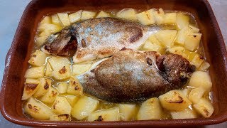 Receita de dourada assada no forno com presunto e pimento by necasdevaladares [upl. by Jenifer]