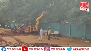 Hydraa demolitions with Madhapur Hydra demolishing illegal sheds in Kavuri Hills Park [upl. by Jaret417]