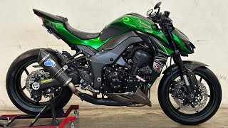 Kawasaki Z1000 2017 Exhaust sound Termignoni full system [upl. by Oiramad595]