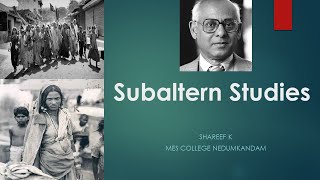 Subaltern Studies [upl. by Market]