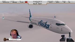 P3D v4 Ketchikan  Kreygasm  Alaskan 737800 into Phenomenal ORBX Scenery [upl. by O'Carroll649]