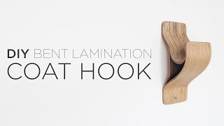 DIY Coat Hook  bent wood lamination [upl. by Forlini]