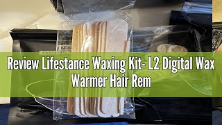 Review Lifestance Waxing Kit L2 Digital Wax Warmer Hair Removal Machine 4 Packs of Wax Beads141 [upl. by Shane582]