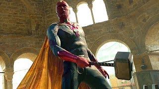 Vision Lifts Thors Hammer  Thor and Vision vs Ultron  Avengers Age of Ultron  Movie Clip HD [upl. by Hanus]