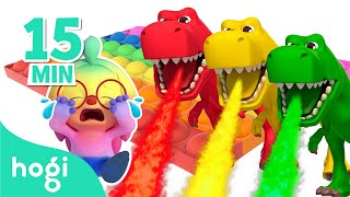 👍🏻Best 5 Learn Colors with Hogi｜Pop It Dinosaurs Cooking Race Eggs Slide｜Pinkfong Hogi [upl. by Greff982]