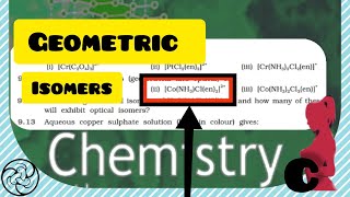 possible Geometric Isomers of CoNH3Clen22 Coordinationcompound chemistrygirl9215BAmaam [upl. by Xanthe596]