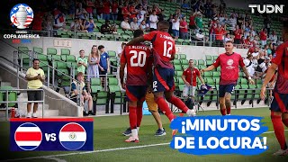 ¡MINUTOS DE LOCURA Costa Rica METE DOS GOLES en minutos  Costa Rica 20 Paraguay  Copa América 24 [upl. by Corine783]