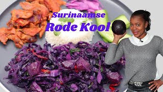 Surinaamse Rode kool  In de keuken van Sirmean [upl. by Ainos]