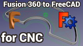 Fusion360 to FreeCAD for CNC and CAD  CAM to LinuxCNC with the Path workbench [upl. by Tsan]