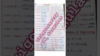 Trigonometry all formulas  class 10th trigonometry trigonometry formula class10 class11 [upl. by Eceinart]