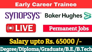 Synopsys Latest Hiring  Baker Hughes Early Career Trainee  Software Engineer Jobs [upl. by Riddle140]