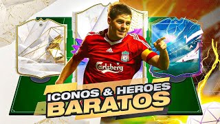 LOS 10 MEJORES ICONOS Y HEROES BARATOS DE EA FC 24 [upl. by Behka979]