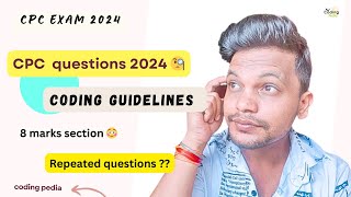 CPC exam 2024 ll Coding guidelines  Questions with answers ll cpc cpcexam aapc medicalcoding [upl. by Alig]