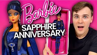 NEW Sapphire Anniversary Barbie Fashion Model Collection Doll  My FIRST Silkstone By Mattel BFMC [upl. by Todd]