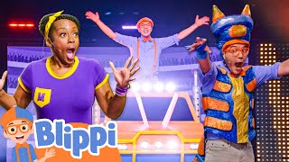 Blippis WONDERful World Tour  Blippi  Educational Videos for Kids [upl. by Anilas]