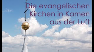 Die evangelische Kirche in Kamen aus der Luft [upl. by Einafpets]