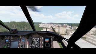 MH47G Chinook rooftop pinnacle landing practice with crew chief [upl. by Greff]