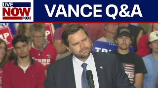 WATCH JD Vance holds QampA during rally in Wisconsin  LiveNOW from FOX [upl. by Venola486]