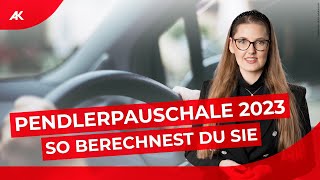 Anleitung Pendlerpauschale amp Pendlereuro berechnen  Steuerausgleich 2023 [upl. by Neetsirhc283]