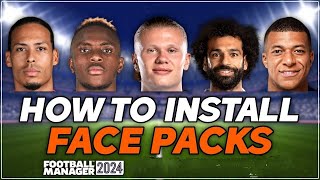 How To Install Face Packs In FM24 Mobile  Putting Real Faces On Your Players fm24 Face pack fm24 [upl. by Yasnil441]