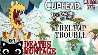 Treetop Trouble  Deaths Montage Playthrough CUPHEAD  04 [upl. by Eyoj486]