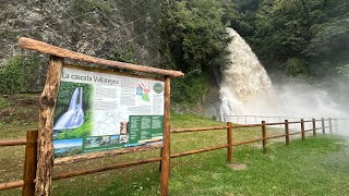 Asso  Lo spettacolo della Cascata Vallategna in piena [upl. by Si]