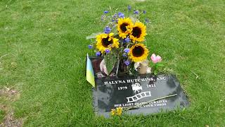 Halyna Hutchins Grave Hollywood Forever Cemetery Los Angeles California USA May 28 2023 [upl. by Ahgem325]