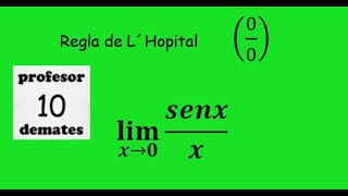 limites regla de L´Hopital 2 [upl. by Lukasz]