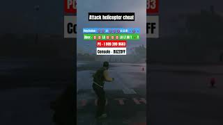 Attack Buzzardhelicopter Cheat code gta cheatcodes like subscribe viral gaming [upl. by Adnirolc1]