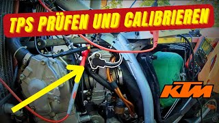 KTM EXC 520  TPS überprüfen und Kalibrieren [upl. by Frieder]